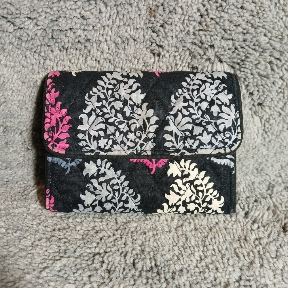 Vera Bradley Riley Compact Tri-Fold Wallet Northern Lights